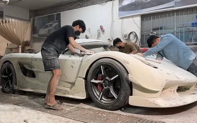 Man builds Koenigsegg supercar from his girlfriend's old Toyota