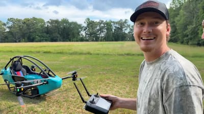 US men buy personal aircraft drone from Temu and when it arrives they call it one of their most dangerous and ambitious projects ever