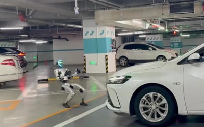 Unitree’s G1 humanoid robot casually pulls a 1,400kg car like it's nothing