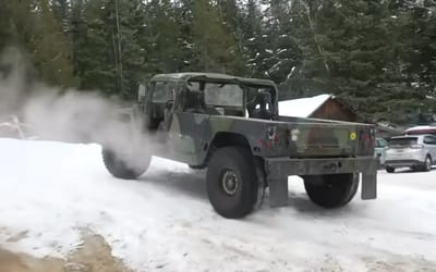 Guy buys a cheap military surplus Humvee and puts a supercharger in it for endless fun