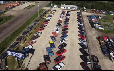 8.5-acre property in Canada that's filled with 1,500 GM muscle cars is up for sale