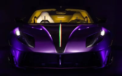 Mansory’s purple Ferrari 812 Superfast blends carbon, colors and extra horsepower