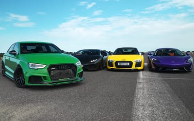 tuned-audi-rs-3-drag-races-mclaren-lamb-rghini-and-audi-r8