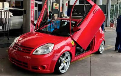 Car wrapping businessman created the world's only Karrari, a Ferrari replica made from a Ford Ka