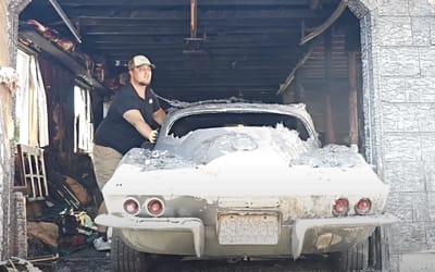 Garage fire couldn’t kill “Burnie,” a 1967 Corvette that still fires up after inferno