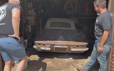 Ohio grandfather in disbelief after seeing his 1962 Corvette transformed after it's cleaned for first time in 53 years