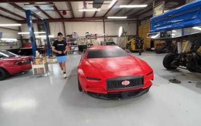 Man who bought $30,000 foam Bugatti on Alibaba turns disaster into 'coolest Bugatti ever'