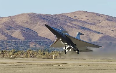 Momentous footage captures NASA’s supersonic X-59 taking off over California in historic first flight