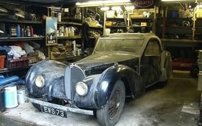 Dusty English garage contained a 'once-in-a-lifetime' $10 million Bugatti that'd just been left for 50 years