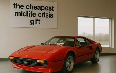 Utah billionaire says his wife bought him a Ferrari for his 50th birthday because it's the 'cheapest midlife crisis