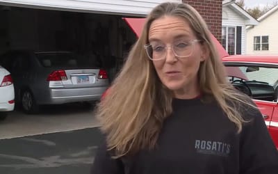 Woman’s emotional response after winning 1964 Chevy Impala from late mom’s favorite pizza place