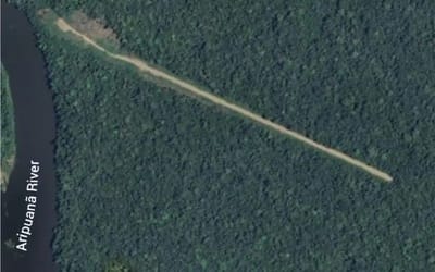 Isolated runway in the middle of South American jungle spotted on Google Maps has left people bewildered