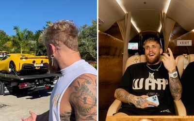 Jake Paul shows off brand new Ferrari he’s added to his already amazing car collection