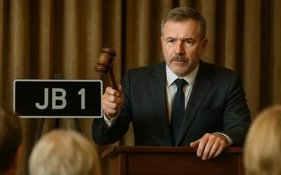 JB 1 license plate gets huge $472,000 bid in auction and it only gets higher and higher from there