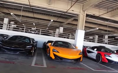 Man discovers Beverly Hills parking lots packed with supercars