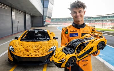 Lando Norris just drove the McLaren P1 made of Lego