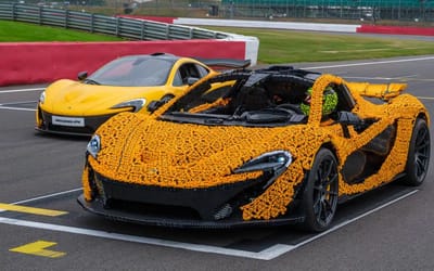 Check out this drivable replica McLaren P1 made out of Lego