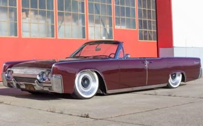 This 1961 Lincoln Continental is more of a celebrity than its famous owner