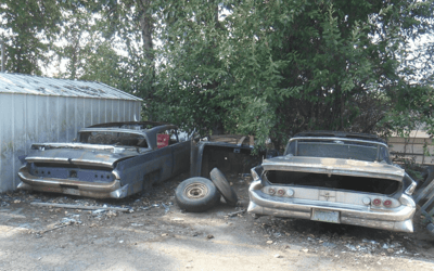 Trio of abandoned 1958 Lincoln Continentals have cool surprise under the hood