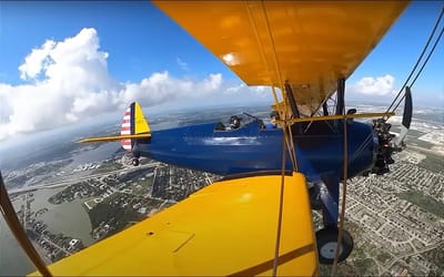 83-year-old aircraft takes to the skies again in Houston for a historic flight