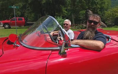 Man searching Kentucky warehouse hoping to find antique motorcycles discovered unexpected classic car