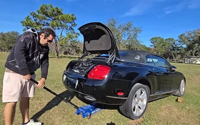 Man who bought flood-totaled Bentley Continental GT for $9K manages to fix it for just $330