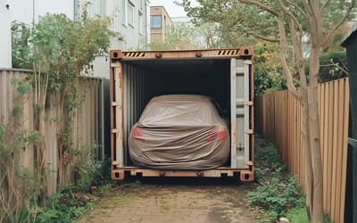 Man was taken to someone’s back garden where they opened a 40ft shipping container that keeps their classic cars hidden