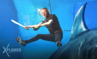 Behind the scenes of the crazy underwater stunts in Meg 2