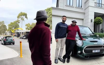 Son heartwarmingly surprises dad on his 70th birthday with Mini Cooper