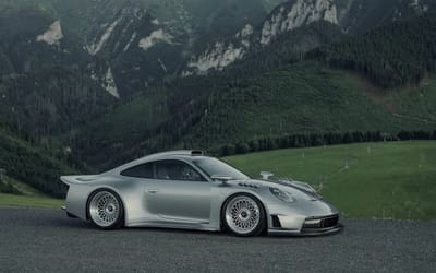 Ultra-rare Porsche 911 GT1 Carbonerre Manta spotted prowling Monaco streets