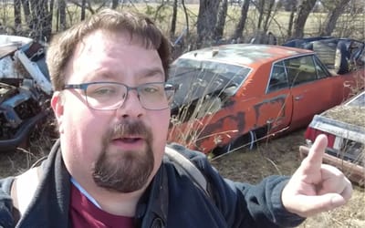 1965 Oldsmobile 442 rotting in Michigan junkyard is crying out to be restored but the owner won't sell it