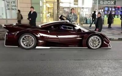 A $3 million Pagani Huayra R completely shuts down the streets of Tokyo