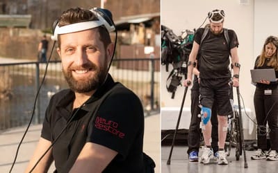 Paralyzed man able to walk again just by thinking about it because of ‘Digital Bridge’ brain implants