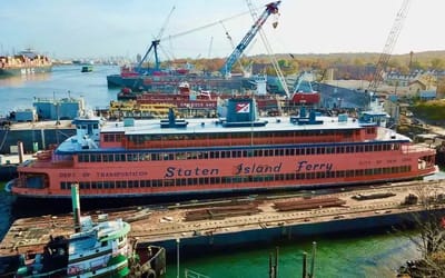 Pete Davidson and Colin Jost’s ‘bargain’ ferry boat is still floating abandoned two years later