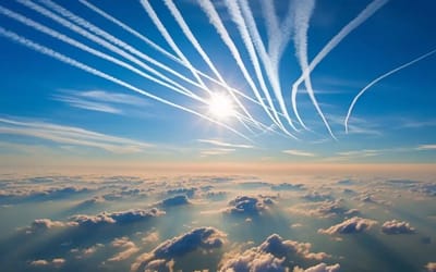 The interesting reason some planes leave trails behind them