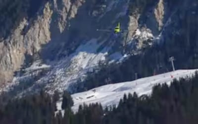 Pilot lands his plane at one of the most dangerous airports in the world… on the edge of a ski slope