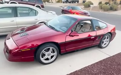 Man improves the often mocked Pontiac Fiero by fitting a Cadillac V8