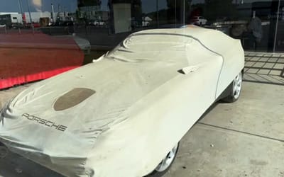 Man stumbles upon abandoned Porsche dealership eerily frozen in time with its dusty secrets
