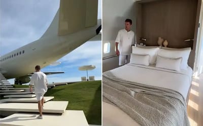 Man owns unreal private jet villa made from a Boeing 737