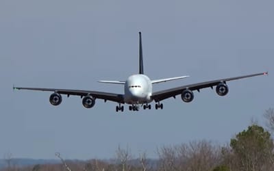 US YouTuber flies the world's biggest RC Airbus A380 for the first time after spending months building it