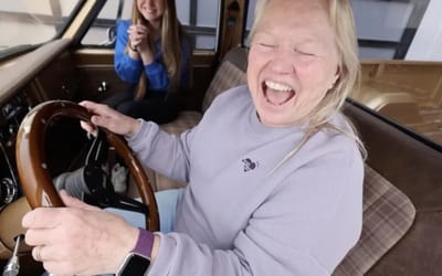 Young Utah man restores GMC truck driven by his dad and grandad then calls his mom to surprise her and her reaction is unforgettable