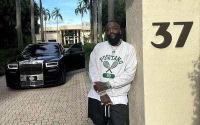 Rick Ross shows off his pool, the largest residential pool in the United States