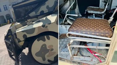 Rick Ross buys insane ‘tank’ fitted with Louis Vuitton seats
