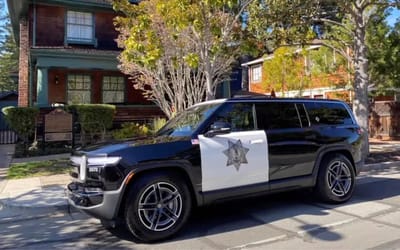 Palo Alto police buys America’s first Rivian R1S cruiser