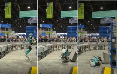 AI-powered robot collapses after ‘hard day’ at work