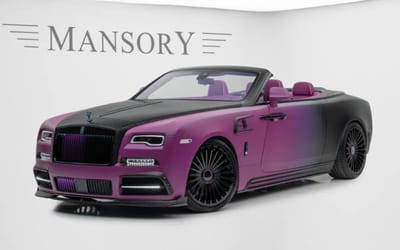 Check out this wild magenta and black Mansory Rolls-Royce Dawn