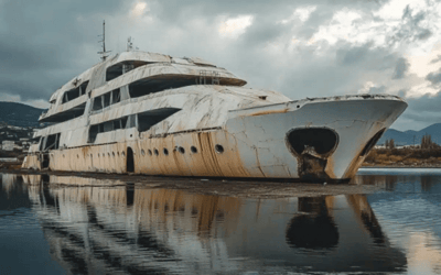 Couple turned 78ft rotten yacht they found hidden under a tarp into dream home