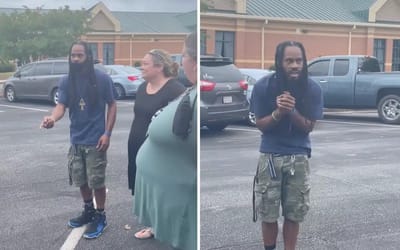 Teachers surprise school custodian who walked to work everyday with a car