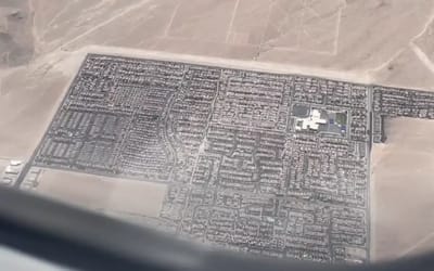 Plane passenger's view of Las Vegas completely transformed after seeing it out of the window mid-flight
