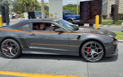 This Florida YouTuber drove his turbine-powered Camaro through a McDonalds drive-thru